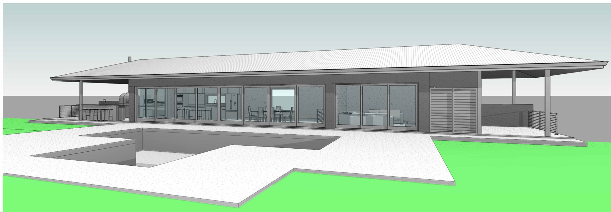 Residenza e pool house