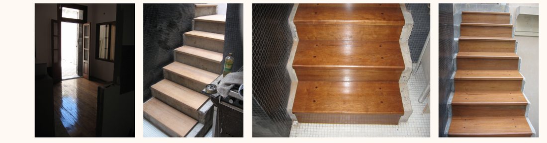 Staircase detail during construction