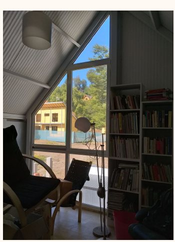 Angolo lettura nel soppalco