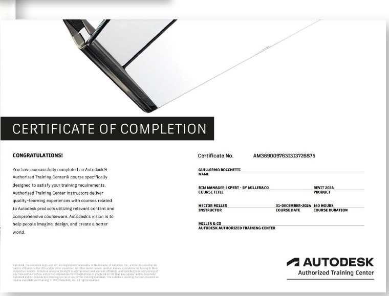 Certificado Autodesk BIM Manager Expert