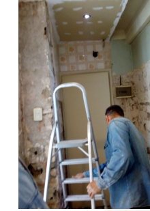 Cucina in cantiere, demolizione