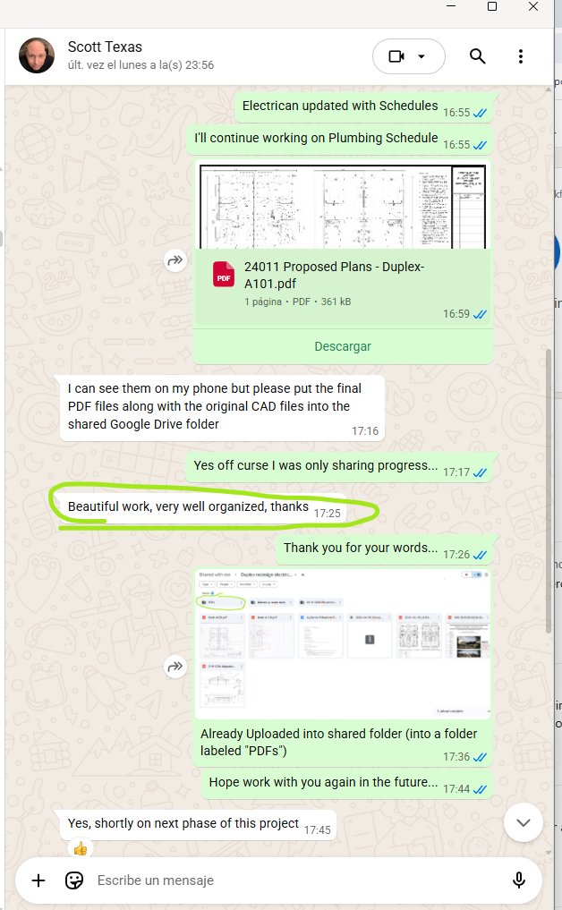 Messaggio WhatsApp originale