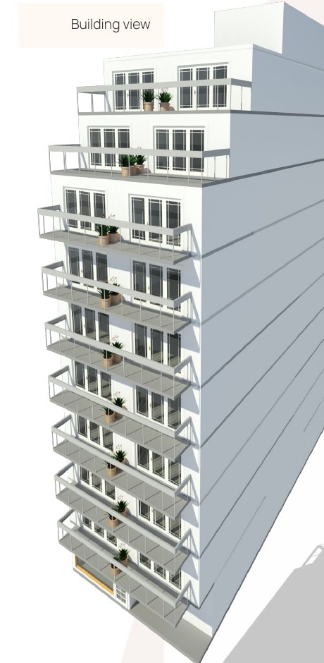 Torre di 10 piani, edificio residenziale