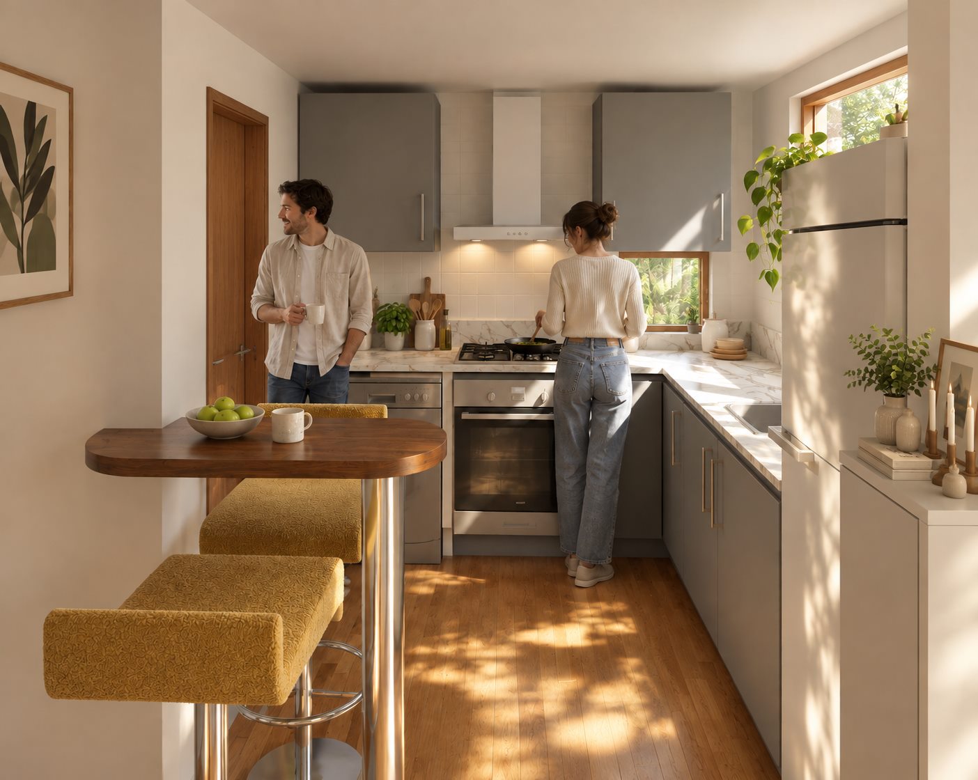 Unidad 2: cocina con desayunador